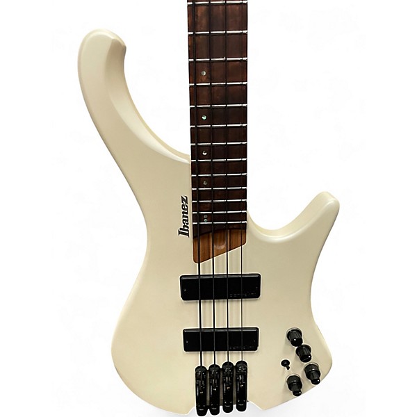 Used Ibanez EHB1000 Pearl White Electric Bass Guitar