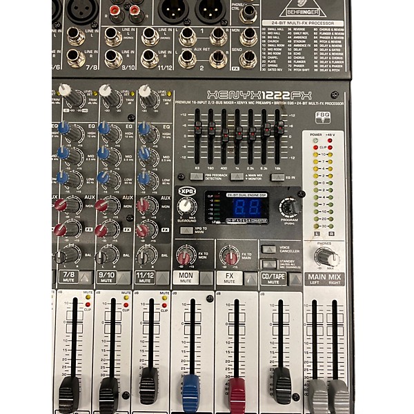 Used Behringer xenyx 1222fx Unpowered Mixer