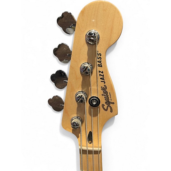 Used Squier Affinity Jazz Bass 2 Color Sunburst Electric Bass Guitar