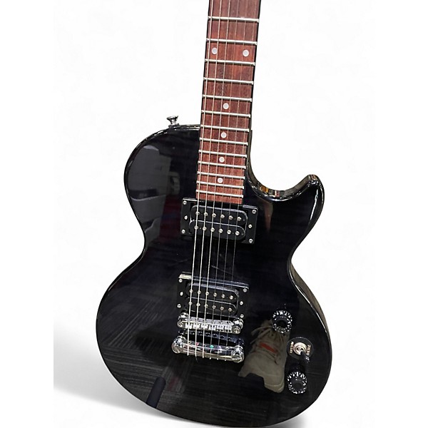 Used Epiphone Les Paul Special II Trans Black Solid Body Electric Guitar