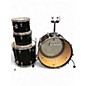 Vintage 1970s Ludwig 4 Piece KIT BLACK Drum Kit thumbnail