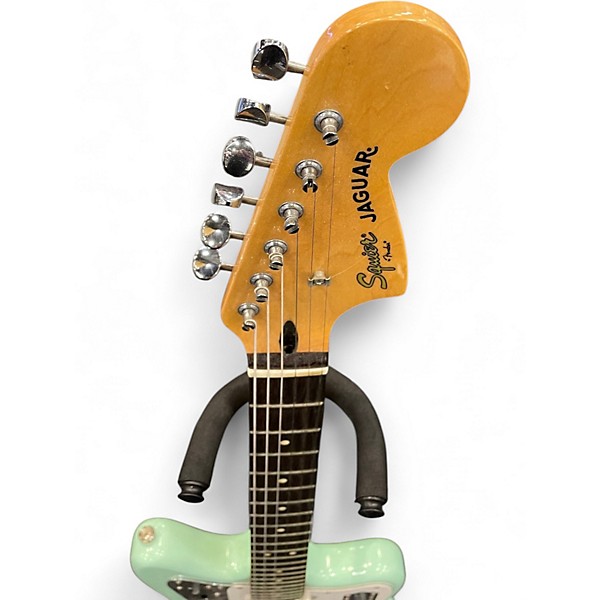 Used Squier Vintage Modified Jaguar Surf Green Solid Body Electric Guitar