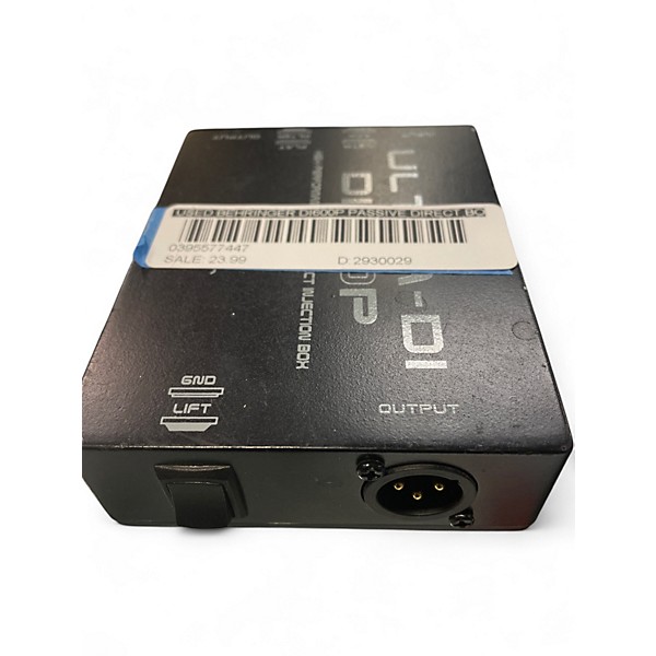 Used Behringer DI600P Passive Direct Box