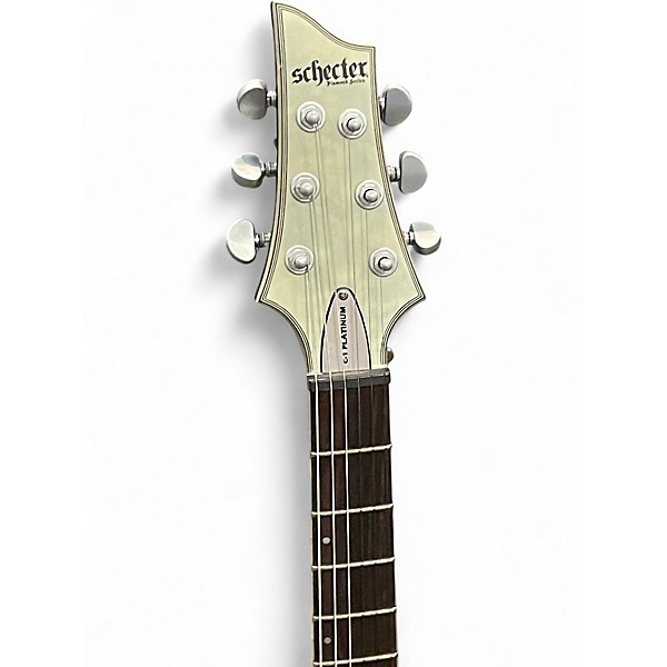 Used Schecter Guitar Research C1 Platinum Gray Solid Body Electric Guitar