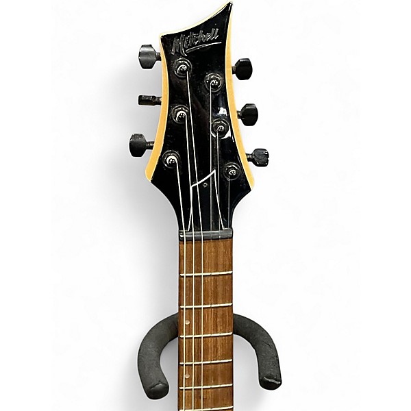 Used Mitchell MM100 Mini Wine Red Solid Body Electric Guitar