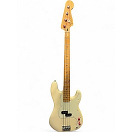 Used Fender Standard Precision Bass OFF WHITE Electric Bass Guitar