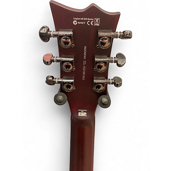 Used ESP LTD EC401QM CHERRY SUNBURST Solid Body Electric Guitar