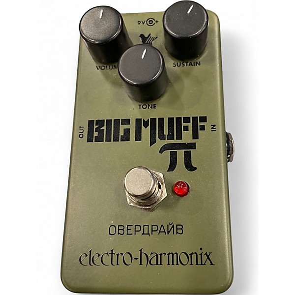 Used Electro-Harmonix Green Russian Big Muff Pi Fuzz Effect Pedal