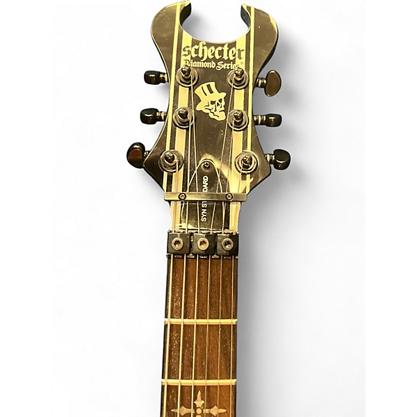 Used Schecter Guitar Research Synyster Gates Signature Standard Black Pinstripes Solid Body Electric Guitar
