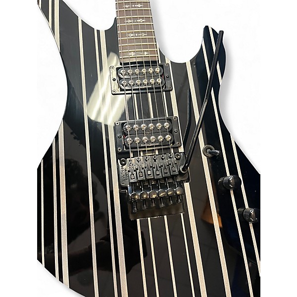 Used Schecter Guitar Research Synyster Gates Signature Standard Black Pinstripes Solid Body Electric Guitar