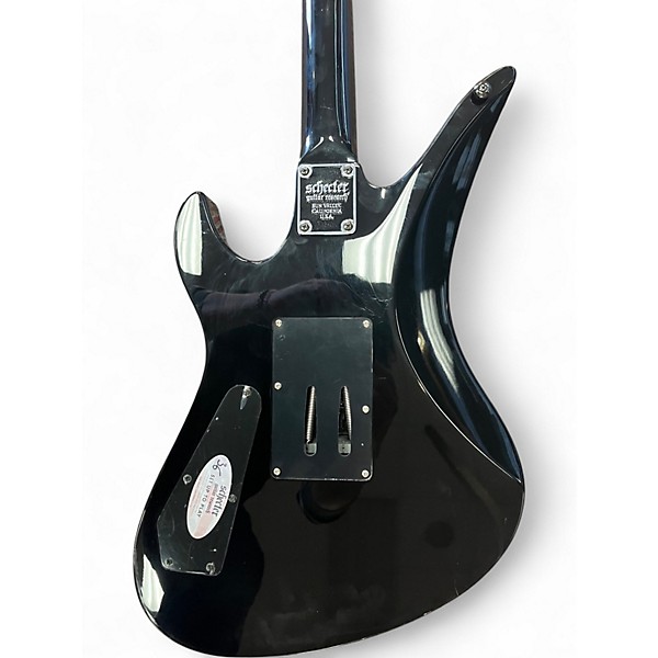 Used Schecter Guitar Research Synyster Gates Signature Standard Black Pinstripes Solid Body Electric Guitar