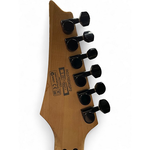Used Ibanez rg370dxgp Black, White, Red, and Tan Solid Body Electric Guitar