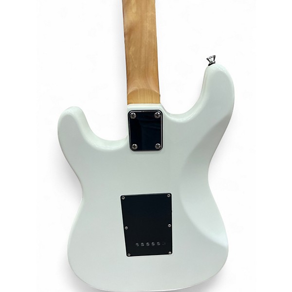 Used Glarry Stratocaster Copy White Solid Body Electric Guitar