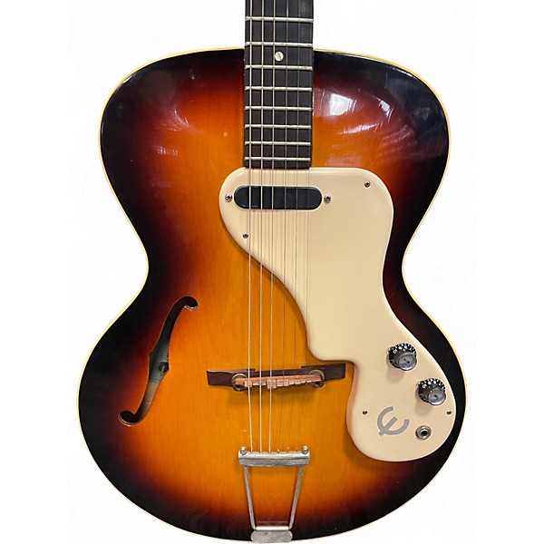 Vintage 1970s Epiphone Grenada Sunburst Hollow Body Electric Guitar