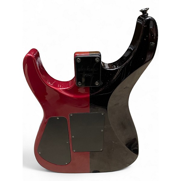 Used Jackson Dinky DXMG Black and Red Sparkle Solid Body Electric Guitar