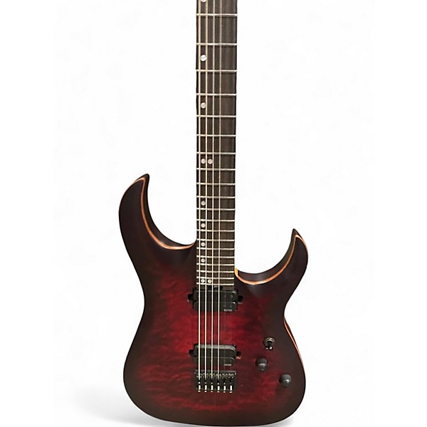 Used Harley Benton PRO SERIES H3 Crimson Red Trans Solid Body Electric Guitar