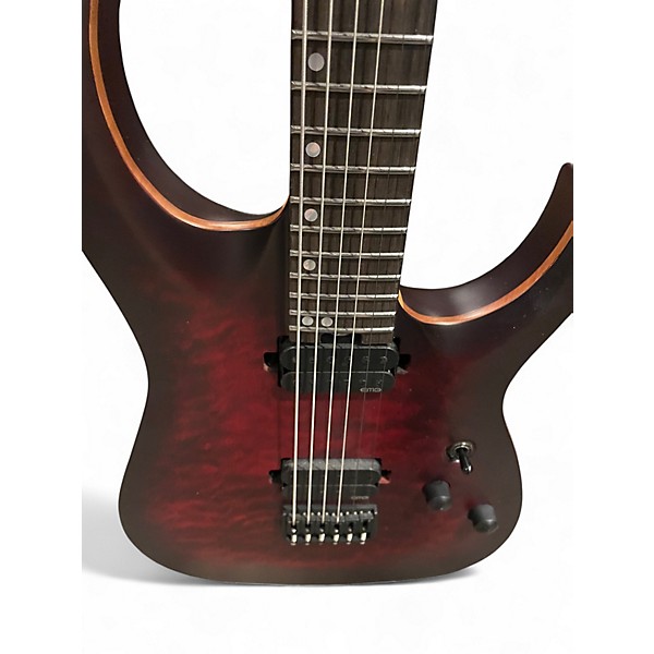 Used Harley Benton PRO SERIES H3 Crimson Red Trans Solid Body Electric Guitar