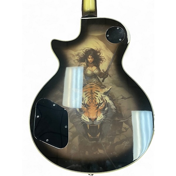 Used Firefly ELIT LP STYLE Custom Graphic Solid Body Electric Guitar