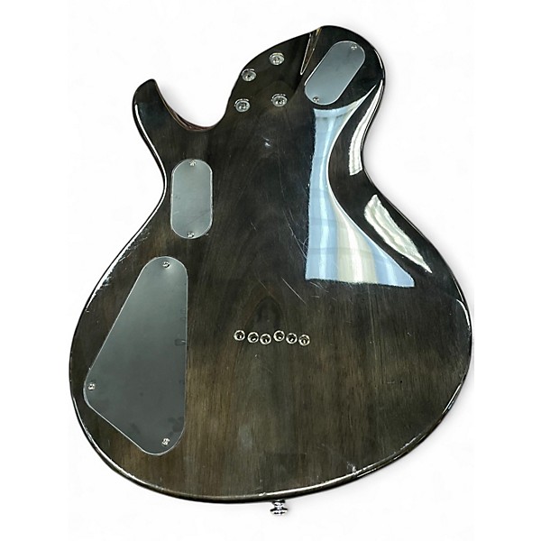 Used Schecter Guitar Research DAMIEN SOLO ELITE Trans Black Solid Body Electric Guitar