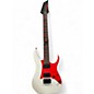 Used 2022 Ibanez GIO RG330 WHITE AND RED Solid Body Electric Guitar