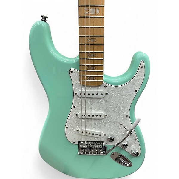 Used HardLuck Kings Bombshell Teal Solid Body Electric Guitar