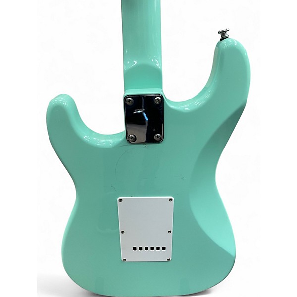 Used HardLuck Kings Bombshell Teal Solid Body Electric Guitar