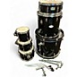 Used Pearl 6 Piece Export Black Drum Kit