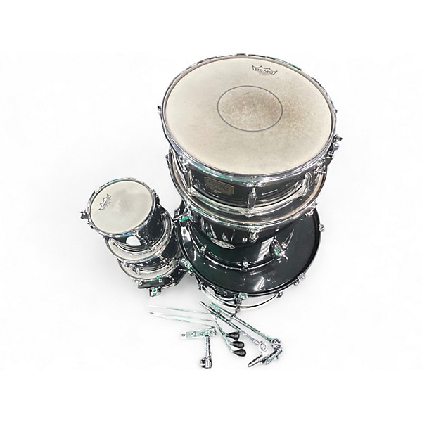 Used Pearl 6 Piece Export Black Drum Kit