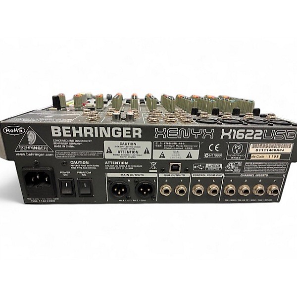 Used Behringer Xenyx X1622USB Unpowered Mixer