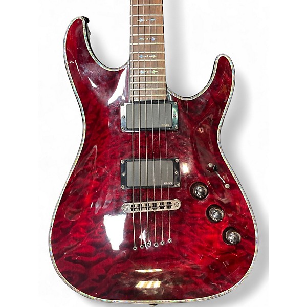 Used Schecter Guitar Research Hellraiser C1 Red Solid Body Electric Guitar