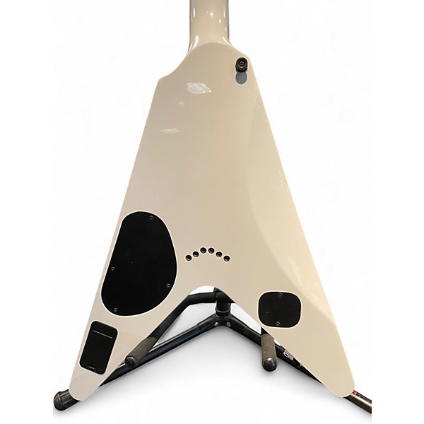 Used Schecter Guitar Research Hellraiser V1 White Solid Body Electric Guitar