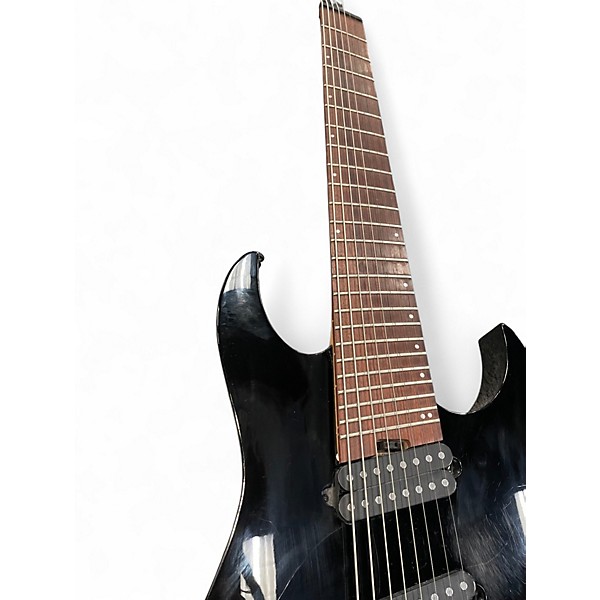 Used Ibanez RGMS8 Black Electric Bass Guitar