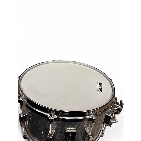 Used Milestone 14in Fiberglass /Maple Snare Silver Sparkle Drum