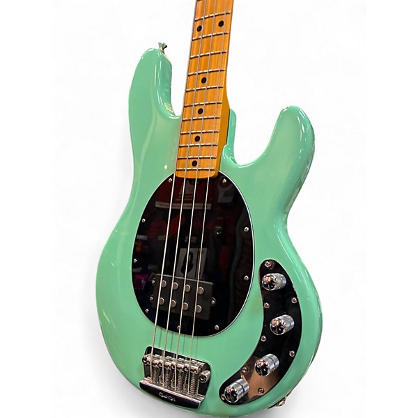 Used Ernie Ball Music Man Stingray 3 EQ H Mint Green Electric Bass Guitar