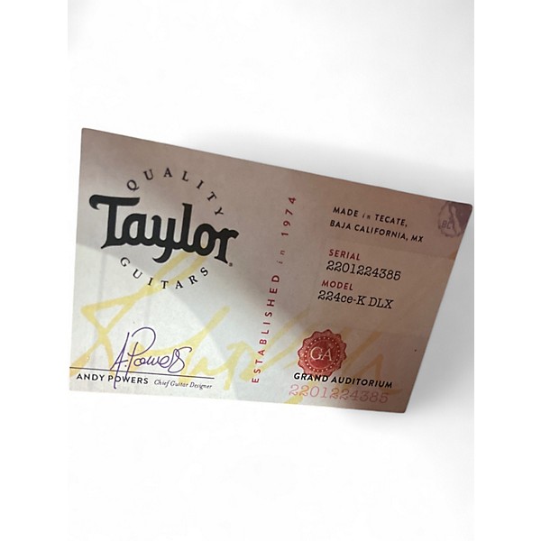 Used Taylor 224CEKDLX koa Acoustic Electric Guitar