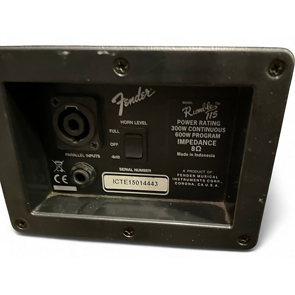 Used Fender Rumble 115 1x15 Bass Cabinet