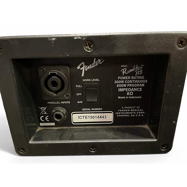 Used Fender Rumble 115 1x15 Bass Cabinet
