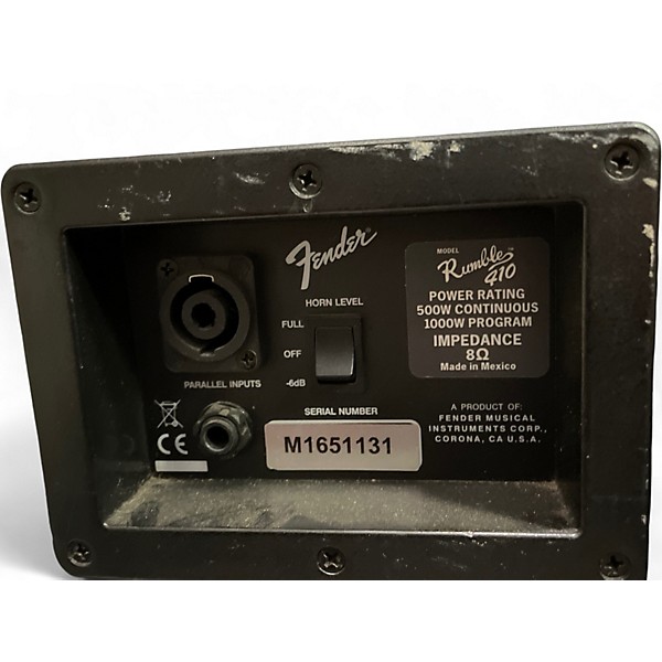 Used Fender Rumble 410 4x10 Bass Cabinet