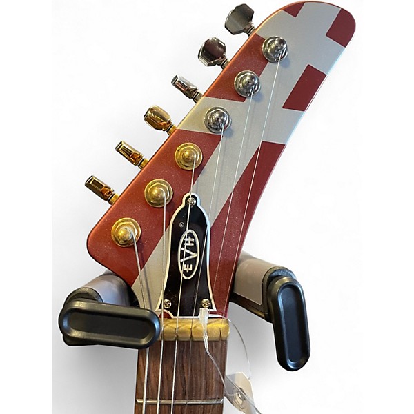 Used EVH Striped Series Shark Red Solid Body Electric Guitar