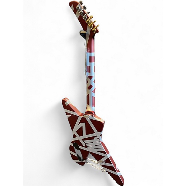 Used EVH Striped Series Shark Red Solid Body Electric Guitar