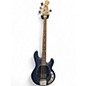 Used Sterling by Music Man Sub 4 Trans Blue Electric Bass Guitar thumbnail