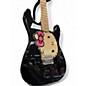 Used Squier Hello Kitty Stratocaster Single Hum Black With Kitty Pickguard Black Solid Body Electric Guitar
