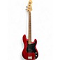 Used Fender Standard Precision Bass Candy Apple Red Electric Bass Guitar thumbnail