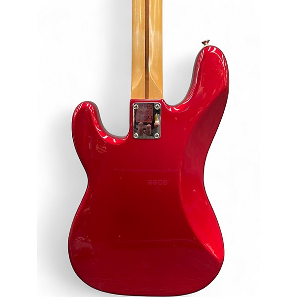 Used Fender Standard Precision Bass Candy Apple Red Electric Bass Guitar