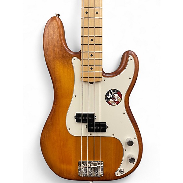Used 2013 Fender American Special FSR Precision Bass Hand-Stained Honey Burst Electric Bass Guitar