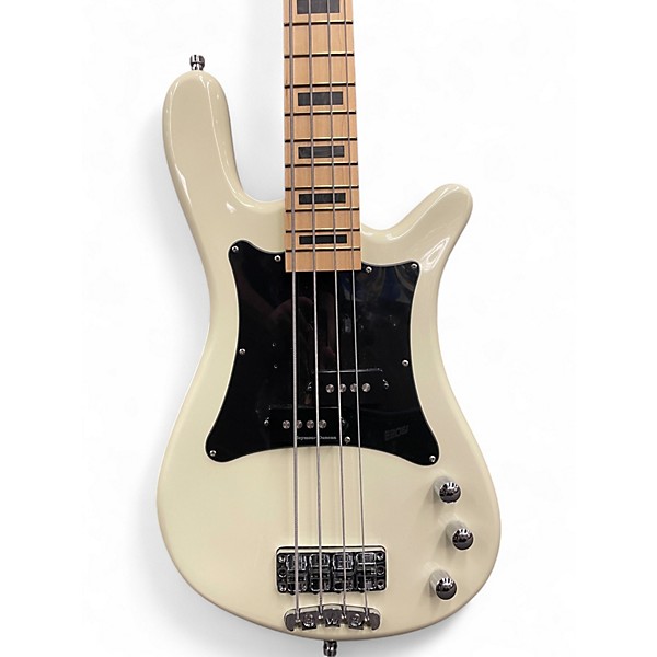 Used Warwick Adam Clayton White Electric Bass Guitar