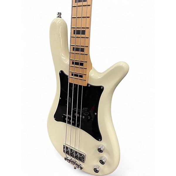 Used Warwick Adam Clayton White Electric Bass Guitar