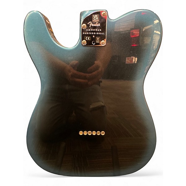 Used 2022 Fender American Professional II Telecaster Blue to Black Fade Solid Body Electric Guitar