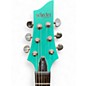Used Schecter Guitar Research C6 Deluxe Turquoise Solid Body Electric Guitar