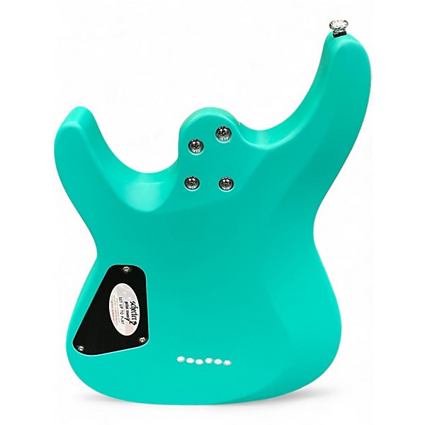 Used Schecter Guitar Research C6 Deluxe Turquoise Solid Body Electric Guitar
